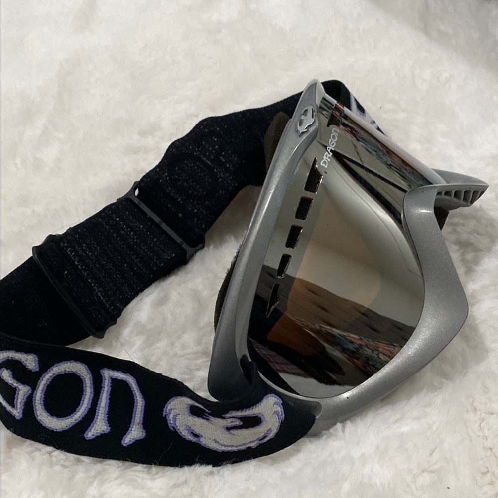 Dragon Silver Ski Goggles